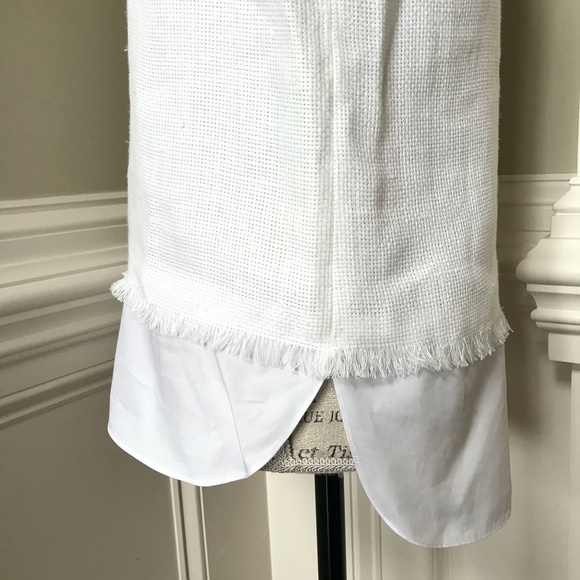 Charlotte Brody Top Shirt Large White Sleeveless - Picture 5 of 8